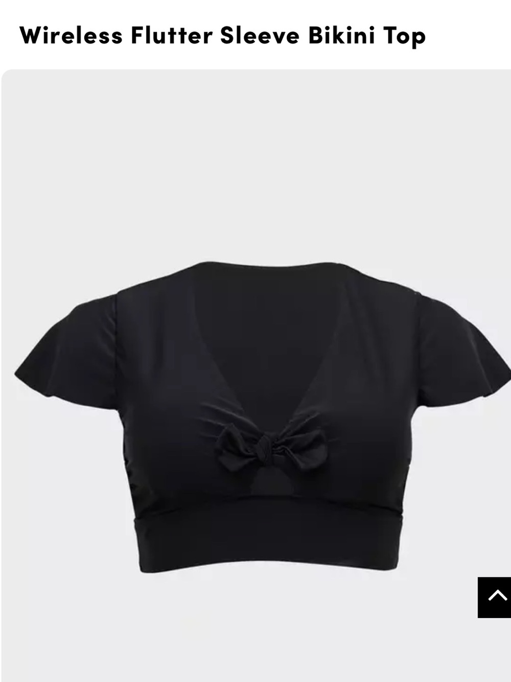 Wireless Flutter Sleeve Bikini Top